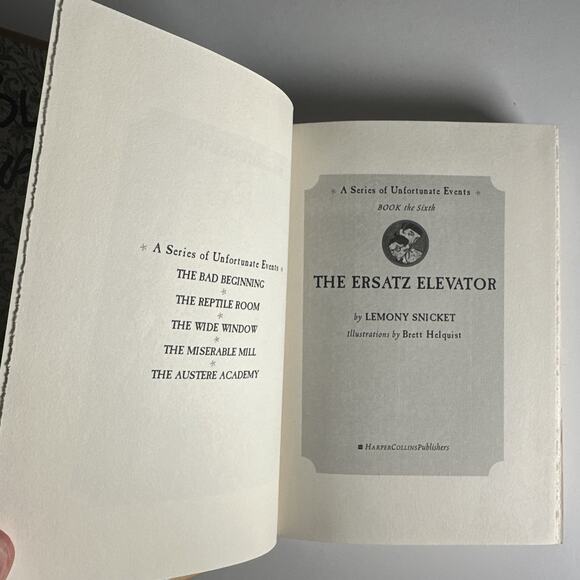 Series of Unfortunate Events #6: the Ersatz Elevator by Lemony Snicket (2001,... - Picture 8 of 9
